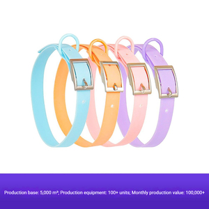 Conjunto de Correa y Arnés para Perro en Color Macaron, Nuevo <span class=keywords><strong>2026</strong></span> |   <span class=keywords><strong>Collar</strong></span> Ajustable de PVC Impermeable y Fácil de Limpiar para Razas Medianas a Grandes - Product Image 2