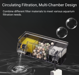 베스트셀러 플라스틱 SOBO 어항 필터 다층 백 필터 삼중 산소 공급 필터 소형 수족관용 - Product Image 5