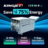 Kingjet Impresora DTF de Venta Caliente, Sistema de Impresión y Secado, Tapete de Secado de Polvo A1 de 60cm, Transferencia EPSON I3200