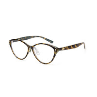 Gafas de Ojo de Gato para Mujer, Monturas Ópticas TR de Moda, Ligeras, para Uso Diario, Diseño Moderno y Cómodo