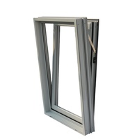 Fenêtre commerciale en aluminium à ouverture oscillo-battante certifiée Florida, résistante aux ouragans, double vitrage, coupe-vent, insonorisée, production en série