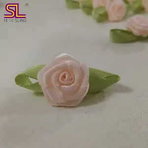 Pink Rose, Satin Ribbon Flower