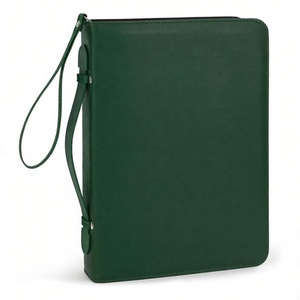 Housse de transport zippée pour <span class=keywords><strong>Bible</strong></span> pour femmes, étui de protection en cuir premium avec logo personnalisé et dragonne amovible - Product Image 3