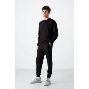 Conjunto Deportivo Negro para Hombre Keith, 340g, Pantalones Deportivos Transpirables Casuales, Sudadera, Conjunto Completo - Product Image 5