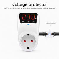 Protector de Voltaje de Alta Resistencia de 16A para Hogar y Oficina - Protector de Sobrevoltaje/Bajo Voltaje con Pantalla Digital y Sistema de Reinicio Automático Preciso