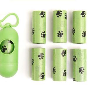 Sacs à déjections canines biodégradables de haute qualité, best-sellers, portables et pratiques, avec distributeur - Product Image 2