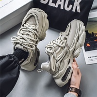 Herren Frühjahr 2026 Neue Modemarke Jugend Casual Derby Schuhe mit dicker Sohle, Mesh-Obermaterial, Kunststoff-Außensohle, verschleißfest, geruchshemmend