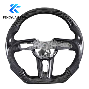 Volante Personalizado para Mazda 3 6 <span class=keywords><strong>CX3</strong></span> CX4 CX5 CX50 CX30 CX8 CX9 CX90 MX5 con Base Plana, Fibra de Carbono, Cuero y Alcántara 2017 - Product Image 2