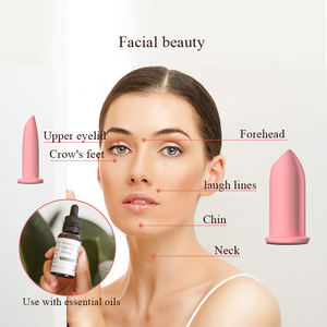 Ventes chaudes Corps Soins de Santé Massage 3 Tasses Silicone Visage Ventouses Ensemble Écologique Visage Lifter Masseur Rouleau - Product Image 6