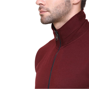 Ensemble de survêtement d'hiver pour homme, décontracté, uni, avec fermeture éclair intégrale, léger, respirant, séchage rapide, personnalisable, haute qualité, grandes tailles, col montant - Product Image 3