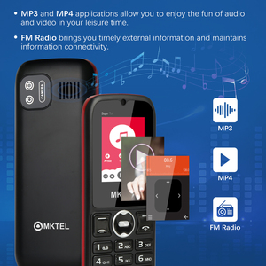 Mktel 1.77 inch siêu Tok thanh Giao hàng nhanh tính năng điện thoại Hai Sim hai chế độ chờ điện thoại người cao tuổi điện thoại di động cao cấp - Product Image 4
