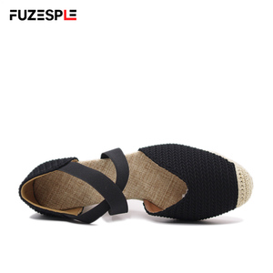 Women's Sporty Glitter Outdoor <strong>Wedge</strong> Platform High Heeled Mary Jane Sandals Plus Size - Product Image 4
