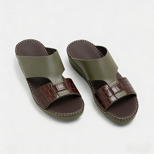 Sandalias Árabes de Cuero Exótico para Hombre, Personalizadas, de Piel de Becerro Premium, Ligeras, con Suela de Goma, para Caminatas Diarias, Playa y Vacaciones - Product Image 1