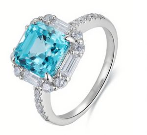 2025 Модный классический S925 инкрустированный многоцветный набор украшений из драгоценных камней для женщин для вечеринки включает ожерелье кольцо Подарок на годовщину - Product Image 4