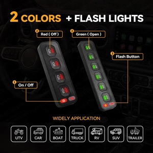 Pannello Interruttori Magnetico a 6 Vie con Telecomando Wireless per Toyota Hilux Land Cruiser 4x4 Accessori Fuoristrada - Product Image 4