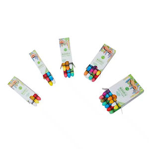 Lot de crayons de cire solubles dans l'eau, multicolores, non toxiques, portables, pour la maison, l'école et la peinture - Product Image 1