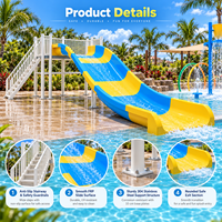 Tubes de toboggan aquatique pour parcs aquatiques, équipement de parc aquatique, conception de toboggans, toboggan commercial pour piscine extérieure et aire de jeux aquatique