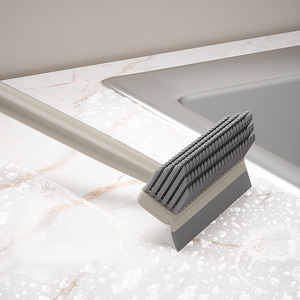 Rotating Multi Functional Crevice Brush With Clip And <b>Scraper</b> For Bathroom Floor <b>Cleaning</b> - Product Image 4