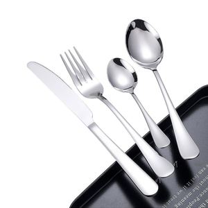 Juego de Cubiertos de 24 Piezas de Acero Inoxidable, Estilo Occidental Moderno, Cuchillo y Tenedor para Carne con Baño de Oro - Product Image 1