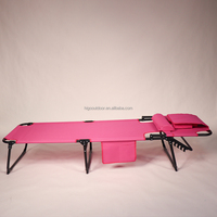 Chaise longue pliante d'extérieur pour la plage, le bord de la piscine, le balcon, le patio, fauteuil inclinable portable avec trou pour se bronzage sur le ventre et oreiller-lit