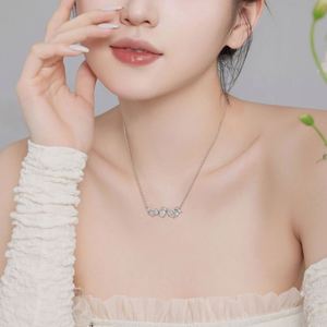 Collares Geométricos Románticos Dylam, Plata S925 Hipoalergénica, Barra Irregular que No se Deslustra, Zirconia 5A, Collar con Colgante para Mujer - Product Image 2
