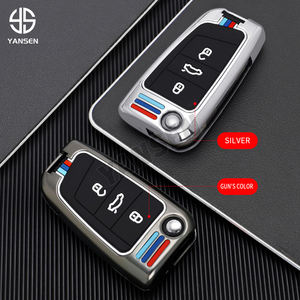 Étui à <span class=keywords><strong>clé</strong></span> en alliage de Zinc pour Volkswagen Golf 7 MK7 Tiguan MK2 <span class=keywords><strong>Seat</strong></span> Ateca <span class=keywords><strong>Leon</strong></span> FR <span class=keywords><strong>2</strong></span> Ibiza Skoda Octavia - Product Image 2