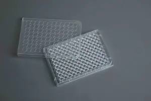 AMA Hot Sale Disposable Plastic Sterile TC Treated 96 Well Flat Bottom Clear Cell Tissue Culture Plates