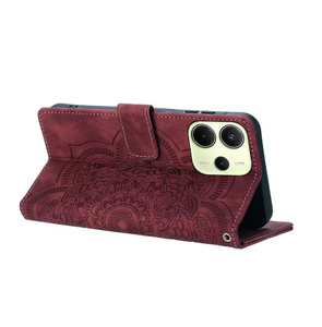 Mandala Flower <strong>Wallet</strong> Flip <strong>Case</strong> for Xiaomi Redmi 12 13 13C 14C A3 <strong>Note</strong> 11 11S 12 13 14 Pro 4G 5G TPU Phone Cover - Product Image 4