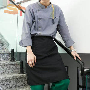 Tenues de travail SIKE pour hommes et femmes, uniformes à manches longues pour serveurs de restaurants occidentaux, uniformes pour pâtisseries et boulangeries - Product Image 4