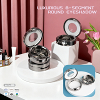 Envase de Crema Transparente de Lujo con Logotipo Personalizado, Botella de Crema con Acabado Esmerilado, Color Personalizado, Envase Portátil para Cosméticos, Herramientas de Maquillaje para Ella