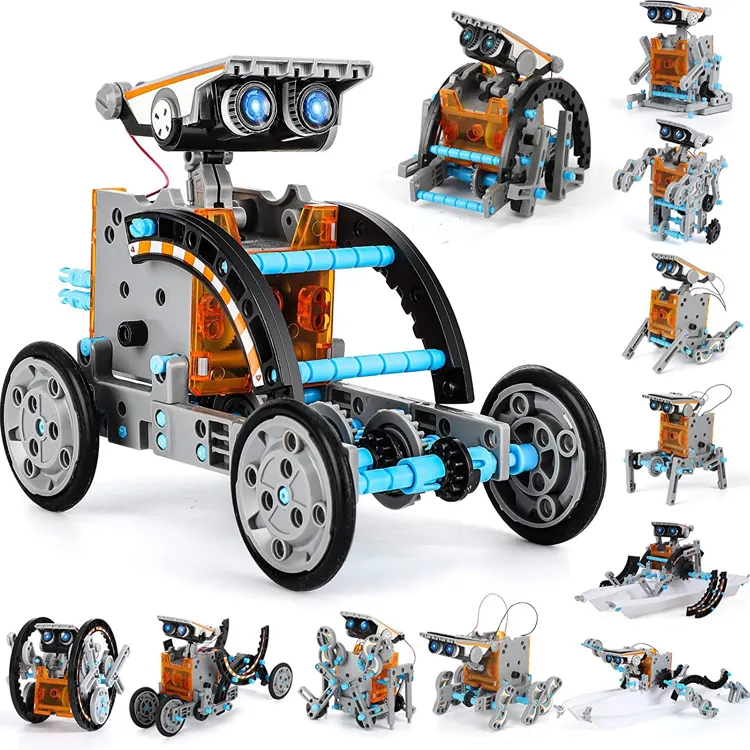 Istruzione di energia solare robot giocattoli per ragazzi giocattolo educativo fai da te scienza kit per bambini regalo di costruzione esperimento di robotica Set lego