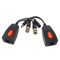 Balun vidéo passif HD 5MP BNC vers RJ45 avec alimentation via câble réseau UTP Cat5e pour caméra de surveillance CCTV