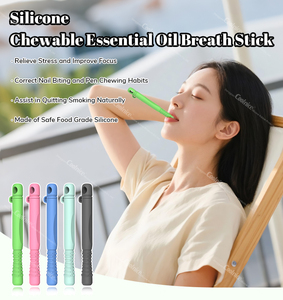 Bâtonnets à mâcher en silicone sans BPA pour arrêter naturellement de fumer et de vapoter avec des huiles essentielles - Product Image 4