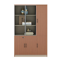 Grand meuble de rangement en bois pour bureau, armoire à dossiers verticale, meuble de rangement multi-boîtes, ensemble de mobilier moderne personnalisable