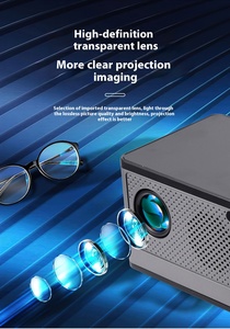 Primera clase portátil 4K Max Mini 3D <span class=keywords><strong>LCD</strong></span> láser proyector doméstico Wi-Fi decodificación inteligente lámpara LED Android 11 para uso en interiores pequeños - Product Image 4
