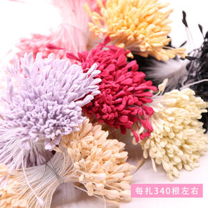 Suministros de arte DIY hechos a mano: Flor de lirio simulada con tallo retorcido, núcleo de yeso, estilo rústico, protección del medio ambiente - Product Image 3