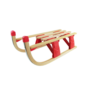 Traîneau à neige en bois pliable et portable pour adultes et <span class=keywords><strong>enfants</strong></span> pour les sports d'hiver. - Product Image 2