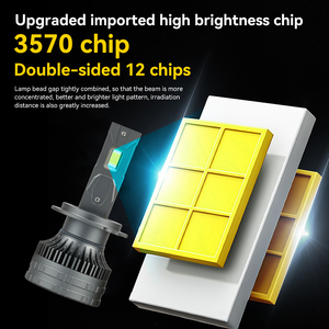 <span class=keywords><strong>Lampadine</strong></span> LED ad Alte Prestazioni 300W per Fari 9006 9005 Gradi CSP <span class=keywords><strong>H7</strong></span> H4 6000k Bianco con Lente IP67 Nuove per Toyota e Honda - Product Image 2