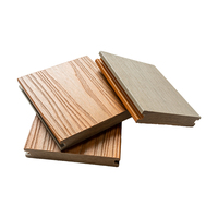 Planches de terrasse en composite WPC, fabrication de terrasses extérieures, nouvelle co-extrusion, double couleur, terrasse solide en WPC pour jardin