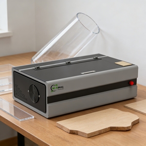 เครื่องตัดและแกะสลักเลเซอร์ CO2 แบบพกพาขนาดเล็ก รุ่น 3050 ออลอินวัน เหมาะสำหรับงาน DIY อะคริลิกและไม้ - Product Image 2