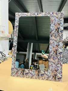 Modern çift katmanlı gümüş cam ayna düz ve tek banyo aynaları aydınlatma özelliği ile farklı tasarımlar ve modeller - Product Image 6