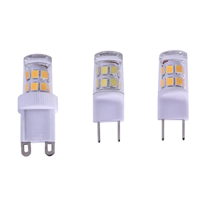 Lámpara LED tipo maíz G8 G9, 17 diodos 2835 de 3W, 110V <span class=keywords><strong>120V</strong></span>, regulable, mini, pequeña, bombilla de cerámica, iluminación de 360 grados, con certificación CE y RoHS. - Product Image 1