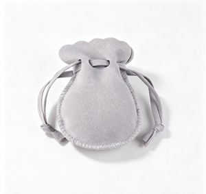 Pochette en velours avec logo personnalisé, estampé à chaud, brodé, avec cordon de serrage, pour bijoux, marque, magasin de détail, emballage e-commerce - Product Image 4
