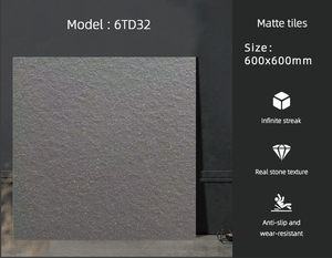 Fornitura di fabbrica moderna Foshan ceramica opaca piastrelle antiche in marmo modello pavimento in pietra struttura Carreaux materiali da costruzione Piso - Product Image 2