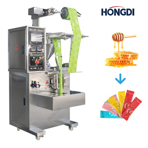 Automatic 3 <b>Side</b> Seal Paste Packing Machine Vertical Sachet Filler for Food Grade Sauce Honey Cream High-Speed Liquid Pouch - Product Image 2