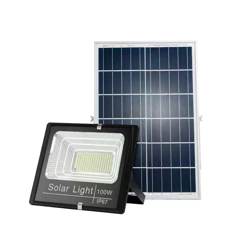 ODM 1000W Solar Power Outdoor Lamp Remote Ip65 Waterproof 100w 200w 300w 500w Led Solar Flood Light luz de rua solar exterior