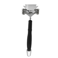 Brosse et grattoir de nettoyage pour barbecue en acier inoxydable sans poils, avec long manche en plastique – Meilleures ventes