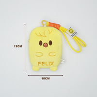 Porte-clés en peluche douce Kpop Group SK, design mignon de dessin animé, sacs à monnaie en forme de Stray Kids, porte-clés