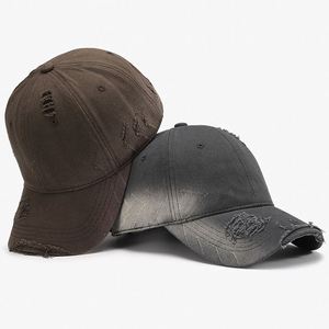 Gorra de Béisbol Personalizada de Algodón Lavado con Bordado 3D, Estilo Streetwear, Diseño Desgastado, 6 Paneles - Product Image 2