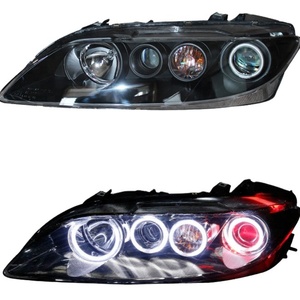 SANVI Bi Xenon Headlights for 2003-2015 MAZDA 6 High-Low Beam Projector Lens Light With Angel Eyes Car Headlight Assembly - Product Image 1